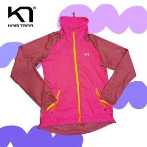 Women's Kari Traa Jacket windbreak Leisure Lightweight | Color: Pink | Size: M